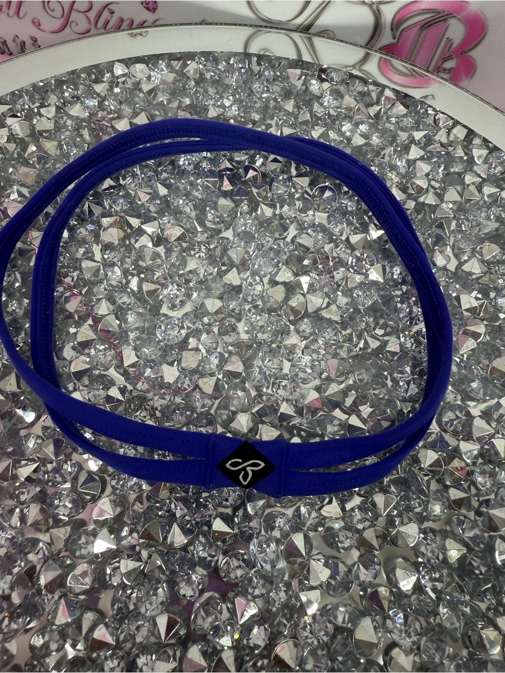 Prana head band hair Double-Strap Elastic Headband in Royal Blue by
